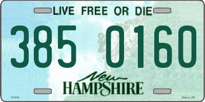 NH license plate 3850160