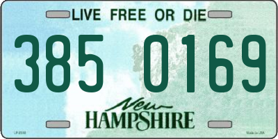 NH license plate 3850169