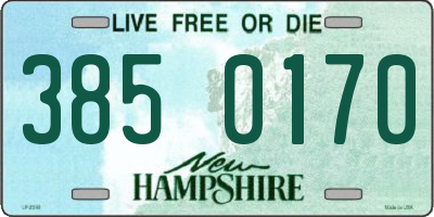 NH license plate 3850170