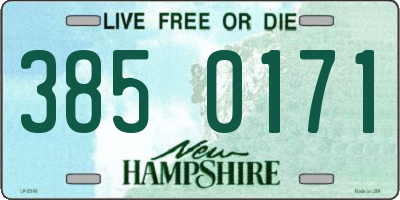 NH license plate 3850171