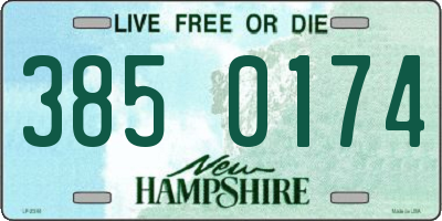 NH license plate 3850174