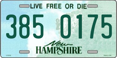 NH license plate 3850175