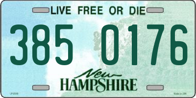NH license plate 3850176