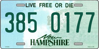 NH license plate 3850177