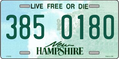 NH license plate 3850180