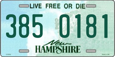 NH license plate 3850181