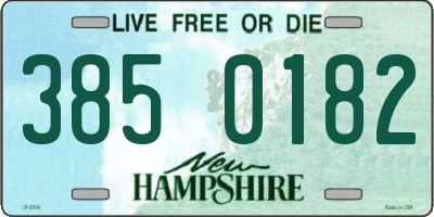 NH license plate 3850182