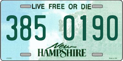 NH license plate 3850190