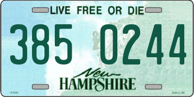 NH license plate 3850244