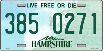 NH license plate 3850271