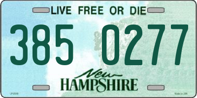 NH license plate 3850277