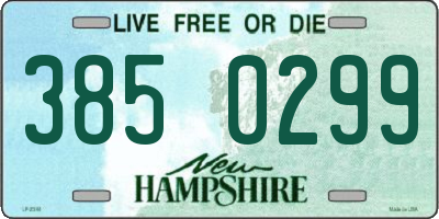 NH license plate 3850299