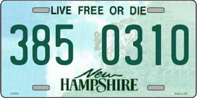 NH license plate 3850310