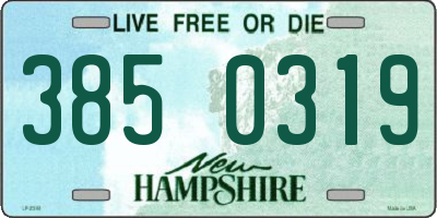 NH license plate 3850319