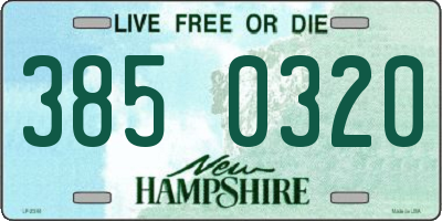 NH license plate 3850320