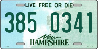 NH license plate 3850341