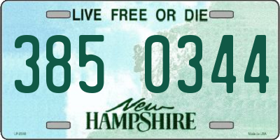 NH license plate 3850344