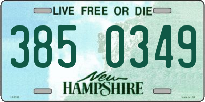 NH license plate 3850349