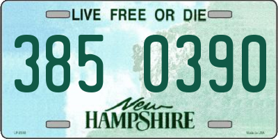 NH license plate 3850390