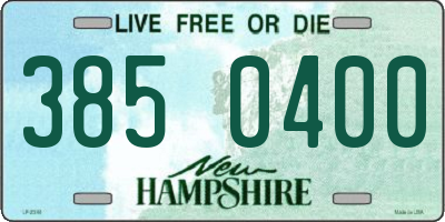NH license plate 3850400