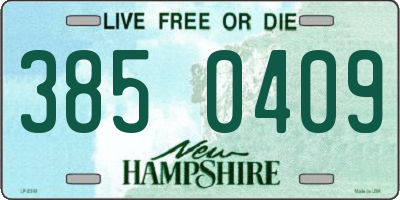 NH license plate 3850409