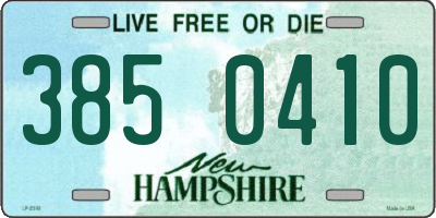 NH license plate 3850410