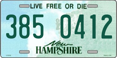 NH license plate 3850412