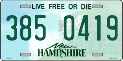 NH license plate 3850419