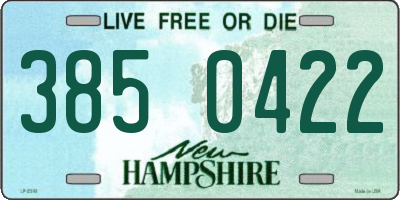 NH license plate 3850422