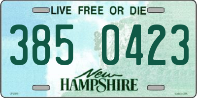 NH license plate 3850423