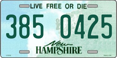 NH license plate 3850425