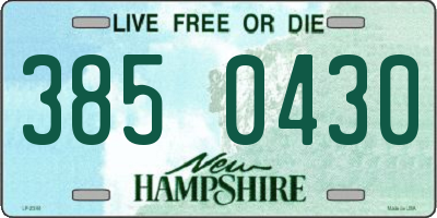NH license plate 3850430