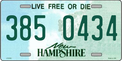 NH license plate 3850434