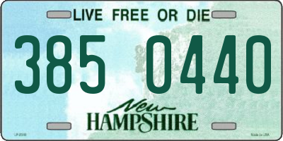 NH license plate 3850440