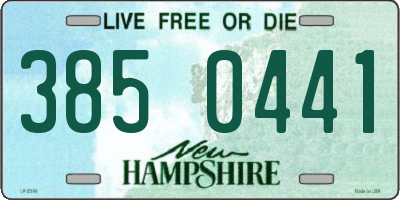 NH license plate 3850441