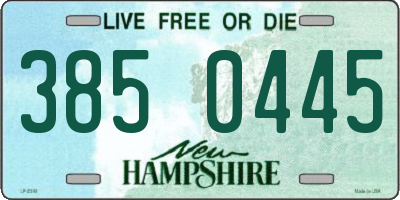 NH license plate 3850445