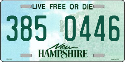 NH license plate 3850446