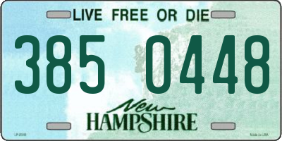 NH license plate 3850448