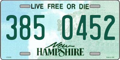 NH license plate 3850452