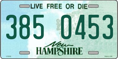 NH license plate 3850453
