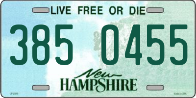 NH license plate 3850455
