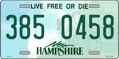 NH license plate 3850458