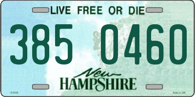 NH license plate 3850460