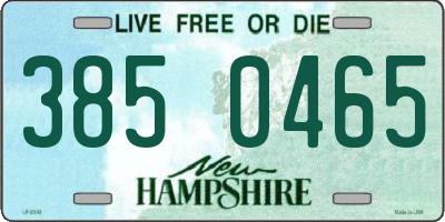 NH license plate 3850465