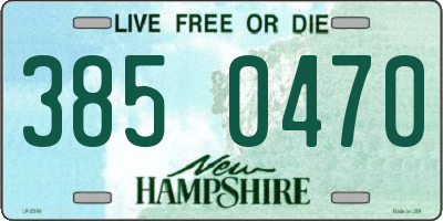 NH license plate 3850470