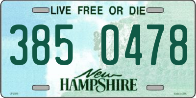 NH license plate 3850478