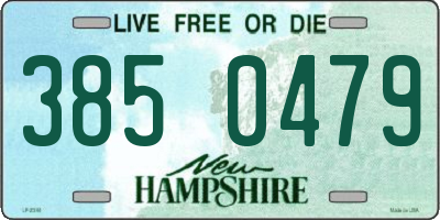 NH license plate 3850479