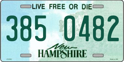 NH license plate 3850482