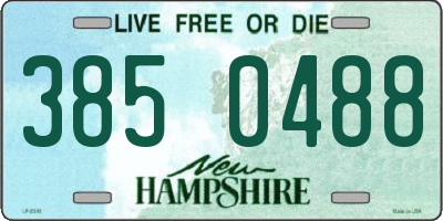 NH license plate 3850488