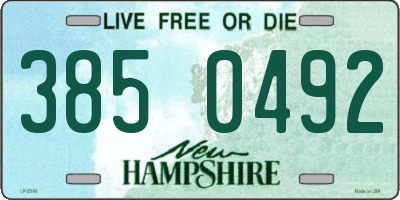 NH license plate 3850492